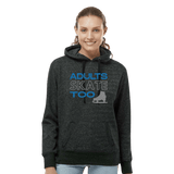 Adults Skate Too Glitter Edition Women's Glitter Hoodie - Adults Skate Too LLC