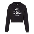 SALE | Anti Social Skating Club Women's Lightweight Hooded Crop - XL - Adults Skate Too