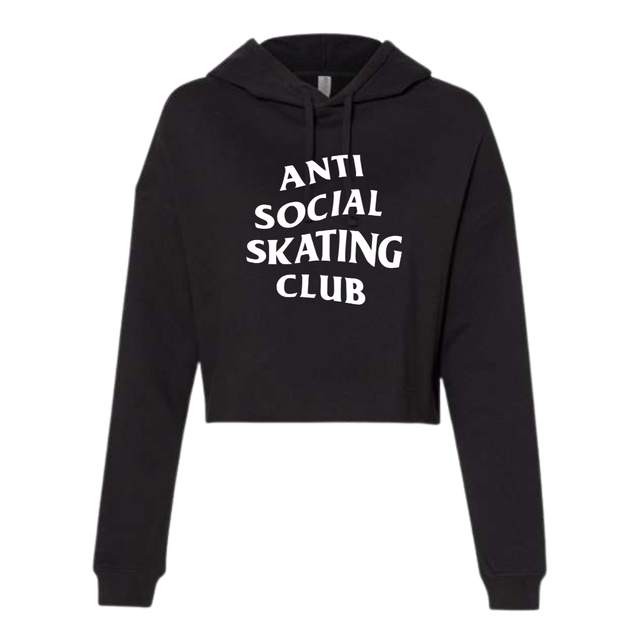 SALE | Anti Social Skating Club Women's Lightweight Hooded Crop - XL - Adults Skate Too