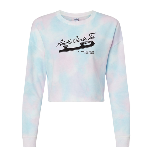 SALE | Athletic Club Cotton Candy Women's Cropped Crew Fleece - L - Adults Skate Too