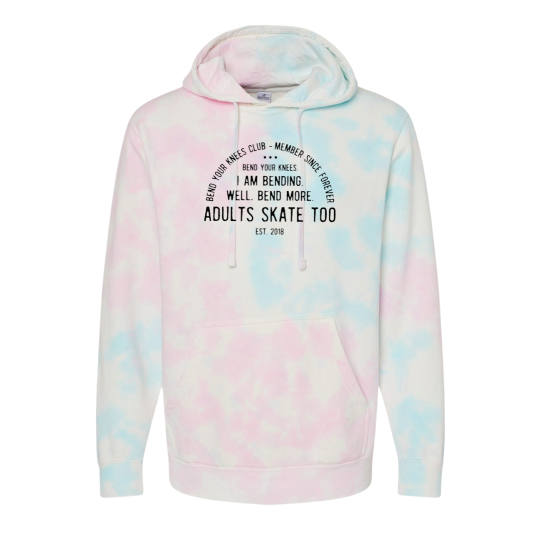 SALE | Bend Your Knees Club Cotton Candy Hoodie - S - Adults Skate Too