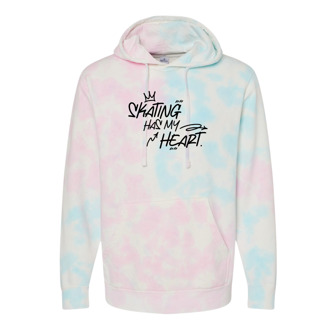 SALE | Skating Has My Heart Cotton Candy Hoodie - S - Adults Skate Too