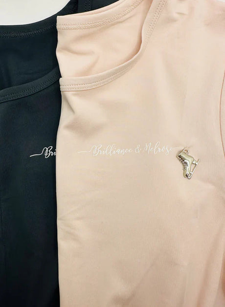 Melrose Front Twist Skating Crop Top - Adults Skate Too LLC