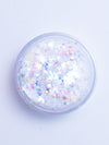 Snow Angel - Iridescent White Glitter with Stars