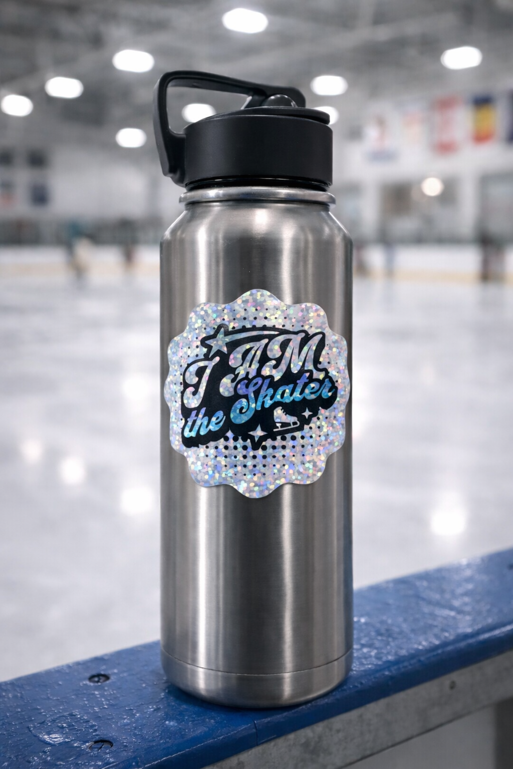 I AM the Skater Holographic Sparkle Sticker