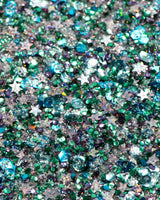 Lunautics Amalfi - Blue Holographic Eco Glitter with Stars