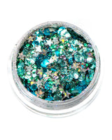 Lunautics Amalfi - Blue Holographic Eco Glitter with Stars