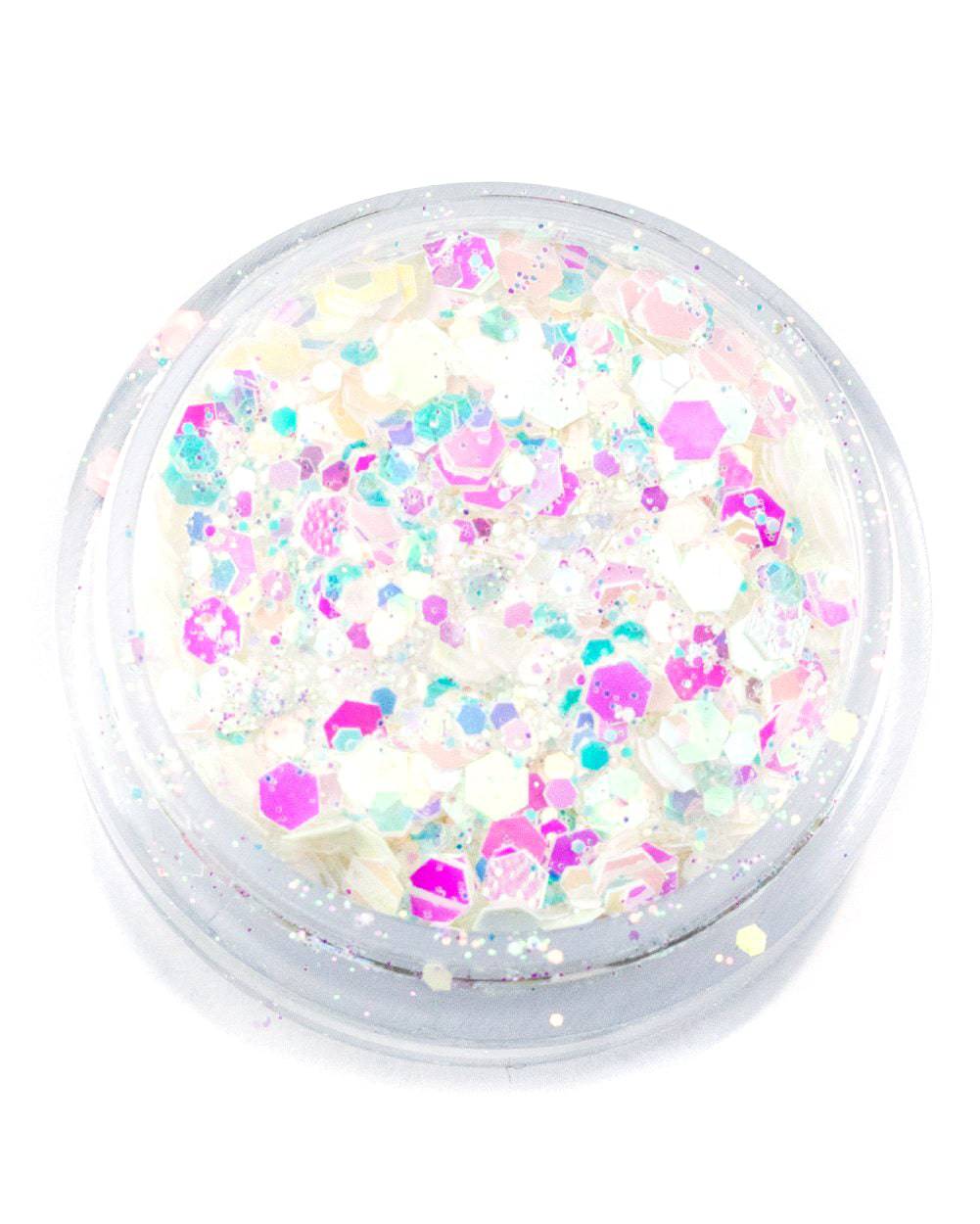 Lunautics BDay Cake - Chunky Iridescent White Glitter