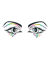 Daydream - Rainbow Face Gem Cut Crease Jewels