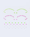 Neon Face Gem - Cut Crease Face Jewel