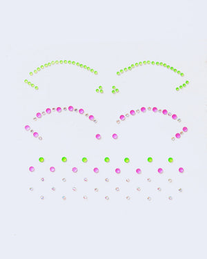 Neon Face Gem - Cut Crease Face Jewel