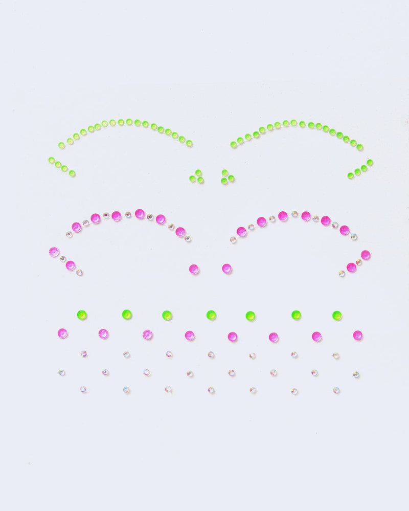 Neon Face Gem - Cut Crease Face Jewel