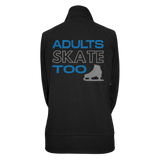 Adults Skate Too Women's Zip Up Practice Jacket - Glitter Edition