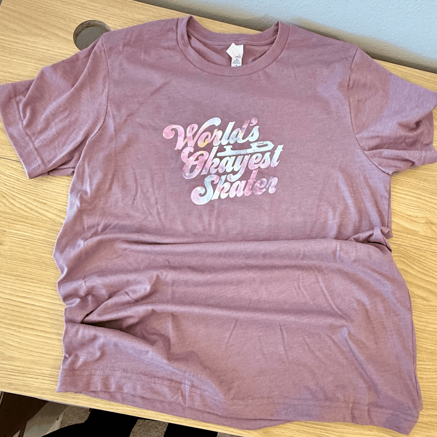 Pastel Stardust Worlds Okayest Skater Tee - M - OneofOne