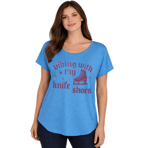 Vibing With My Knife Shoes Purple Vibes Tee - XS - OneofOne