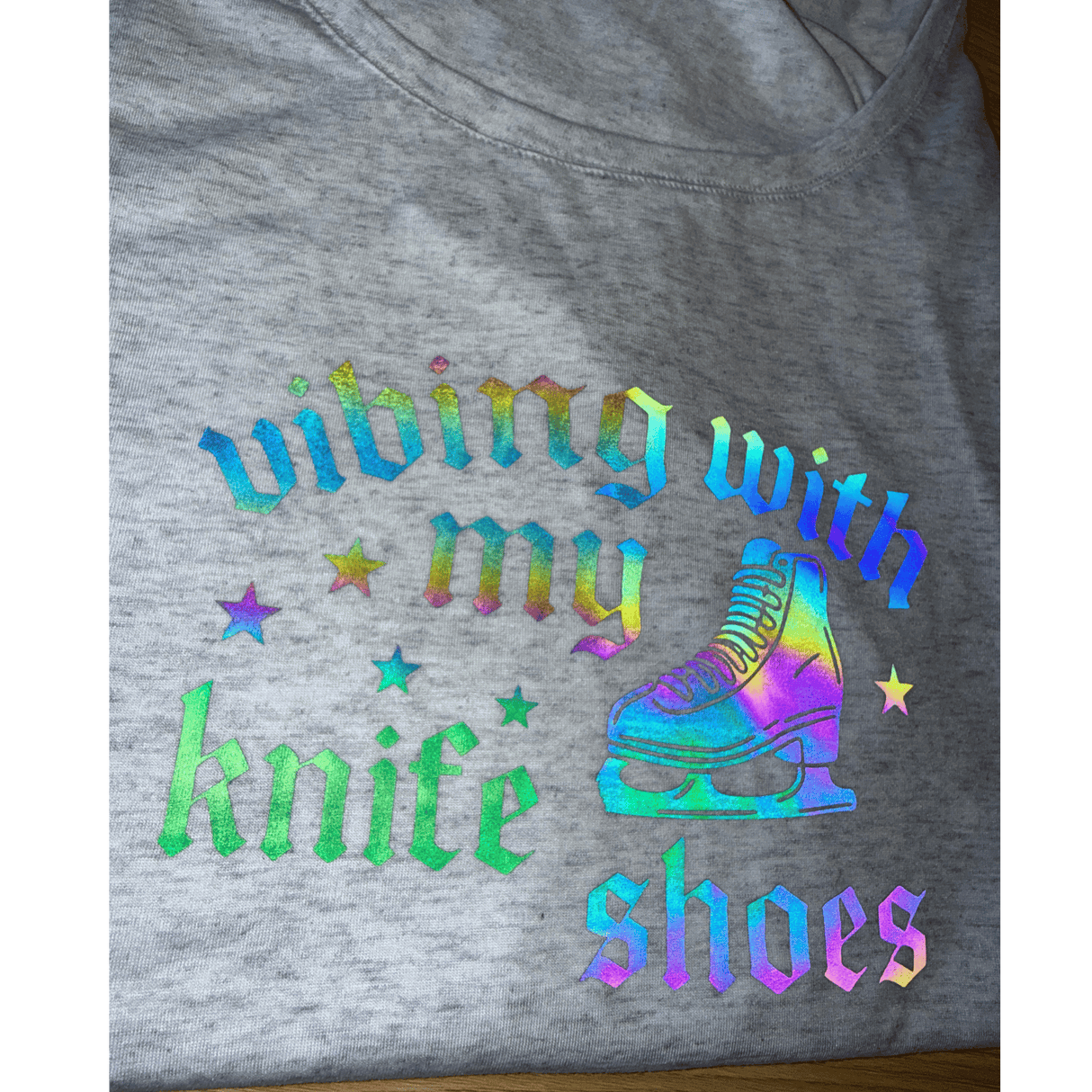 Vibing With My Knife Shoes Reflective Dolman - L - OneofOne