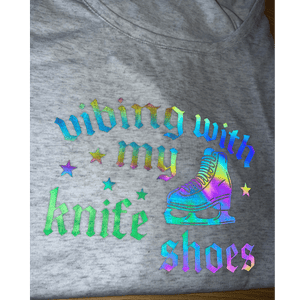 Vibing With My Knife Shoes Reflective Dolman - L - OneofOne