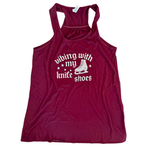 Vibing With My Knife Shoes - Holographic Tank XL- OneofOne