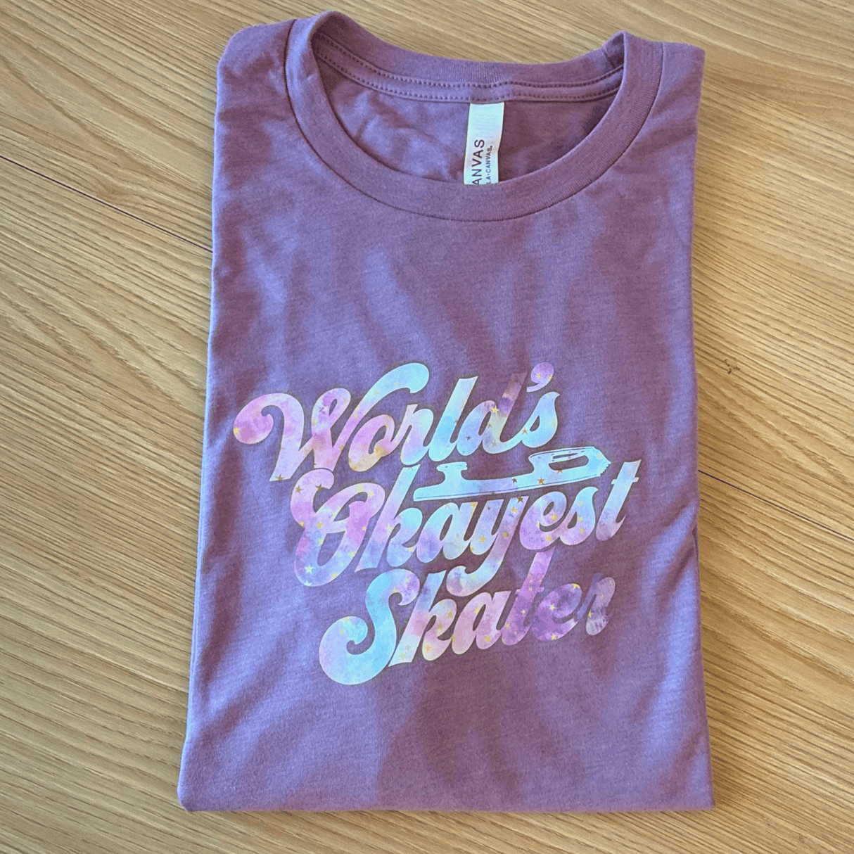 Pastel Stardust Worlds Okayest Skater Tee - M - OneofOne