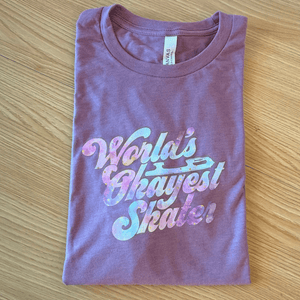 Pastel Stardust Worlds Okayest Skater Tee - M - OneofOne