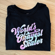 Starlight Dreams Worlds Okayest Skater Crop - M - OneofOne