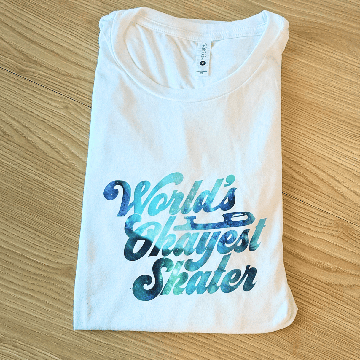Ocean Galaxy Worlds Okayest Skater Tee - XL - OneofOne
