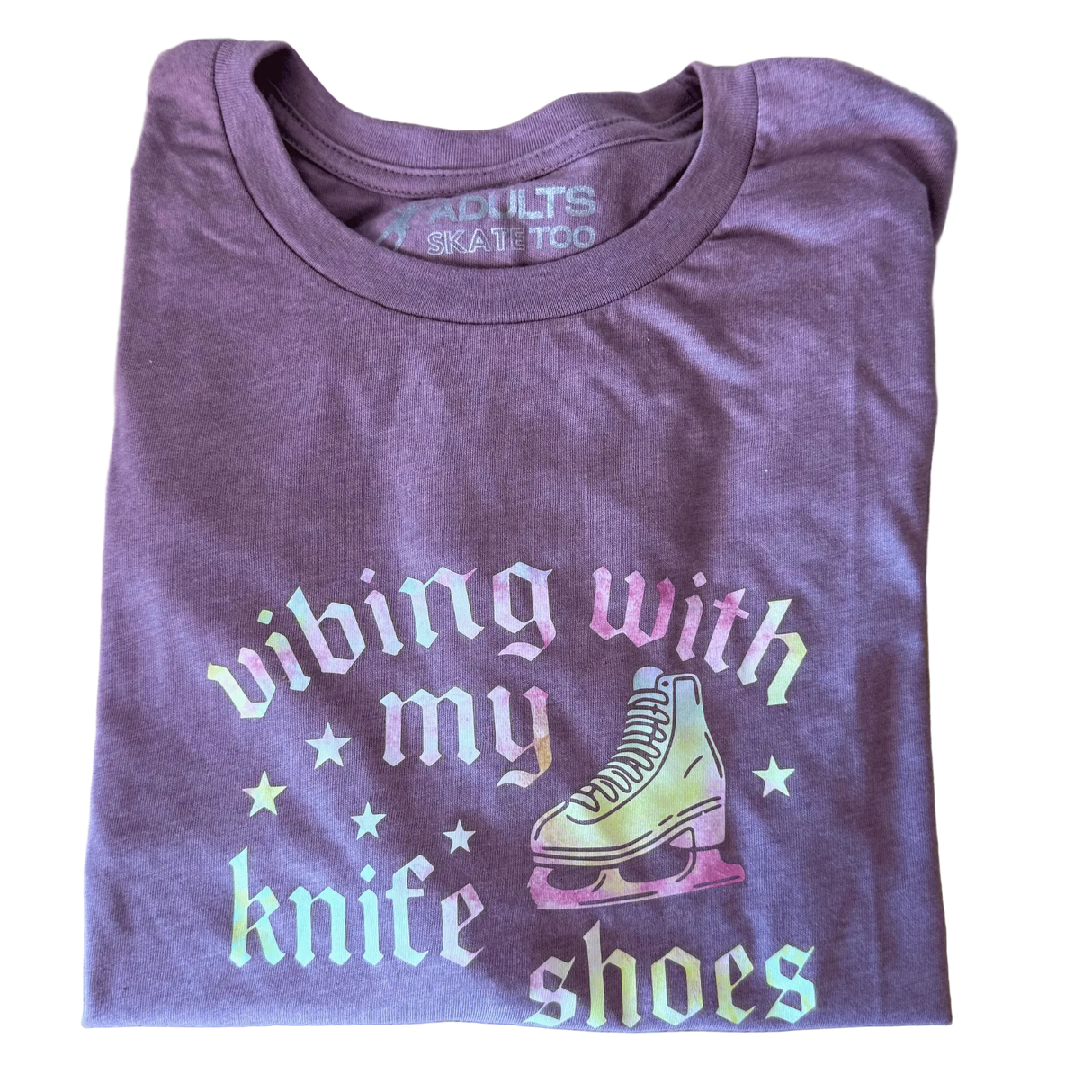 Vibing With My Knife Shoes Pastel Rainbow Tee - 2XL - OneofOne