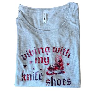 Vibing With My Knife Shoes Red Galaxy Dolman - XS - OneofOne