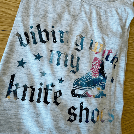 Vibing With My Knife Shoes Midnight Teal Dolman - XL - OneofOne