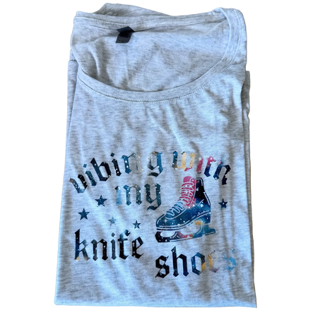 Vibing With My Knife Shoes Midnight Teal Dolman - XL - OneofOne