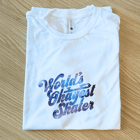 Midnight Nebula Worlds Okayest Skater Tee - XS - OneofOne