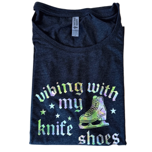 Vibing With My Knife Shoes Lime Aurora Dolman - M - OneofOne