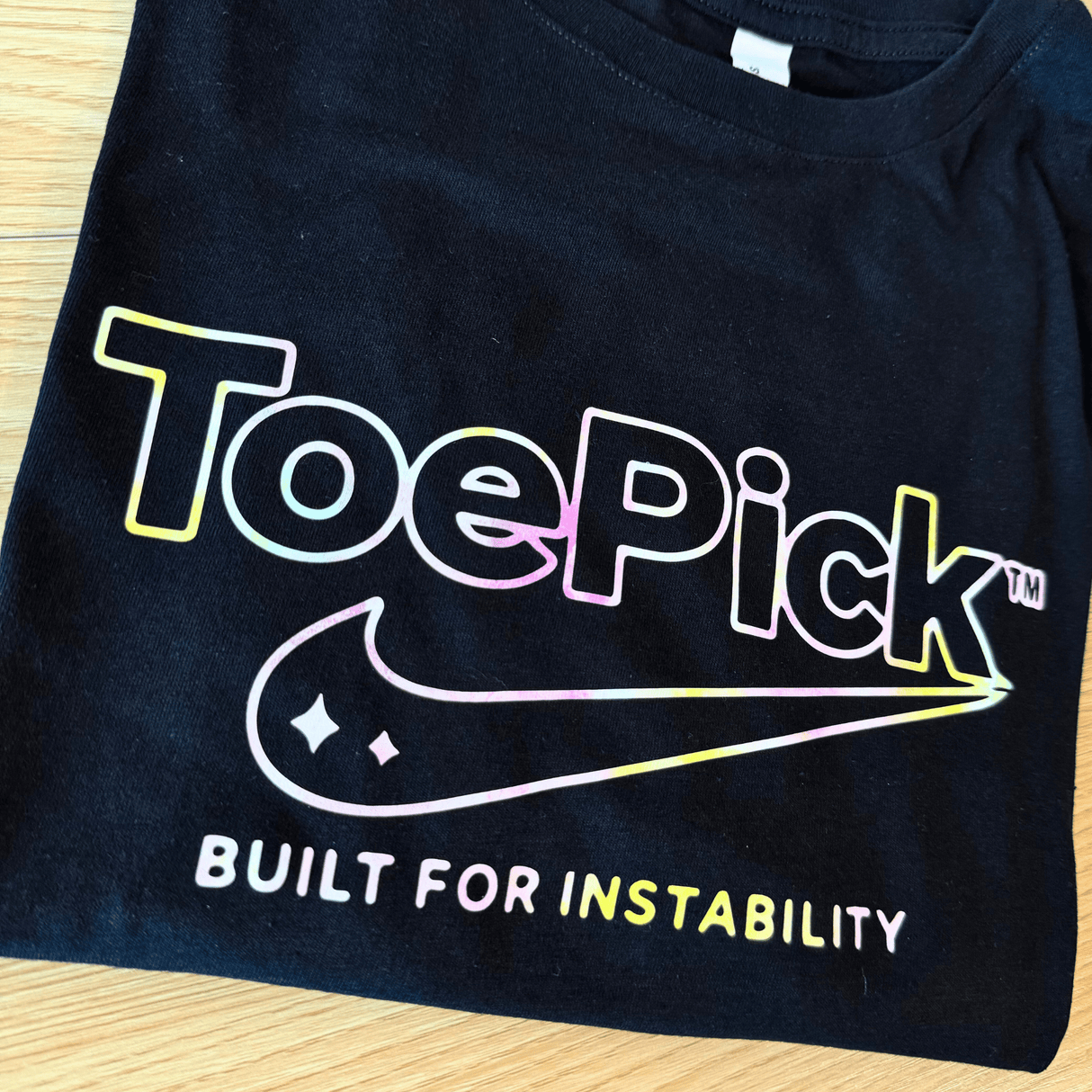 ToePick Built for Instability Neon Edge Crop Tank Top - L - OneofOne
