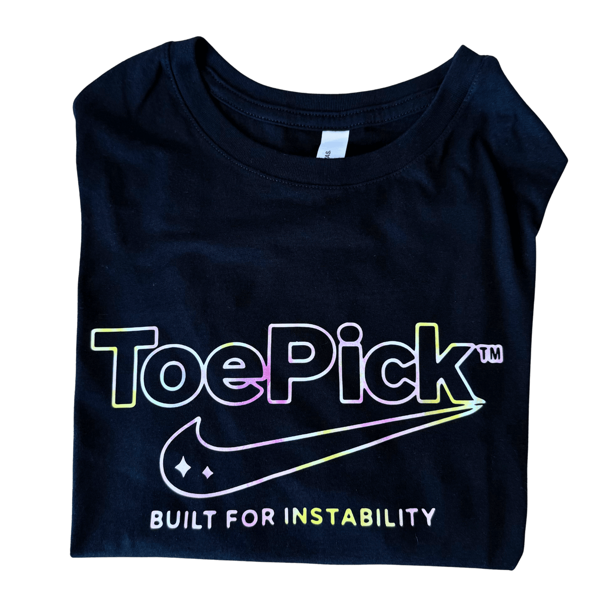 ToePick Built for Instability Neon Edge Crop Tank Top - L - OneofOne