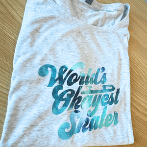 Aqua Nebula Worlds Okayest Skater Dolman - M - OneofOne