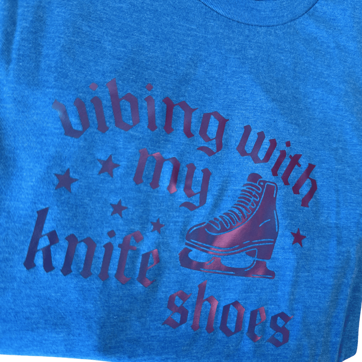 Vibing With My Knife Shoes Purple Vibes Tee - XS - OneofOne