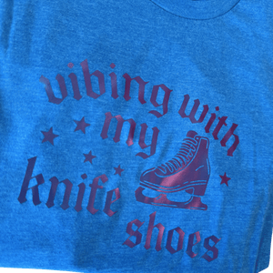 Vibing With My Knife Shoes Purple Vibes Tee - XS - OneofOne