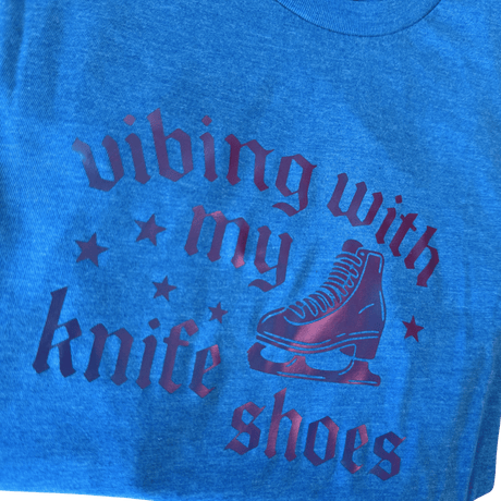 Vibing With My Knife Shoes Purple Vibes Tee - XS - OneofOne