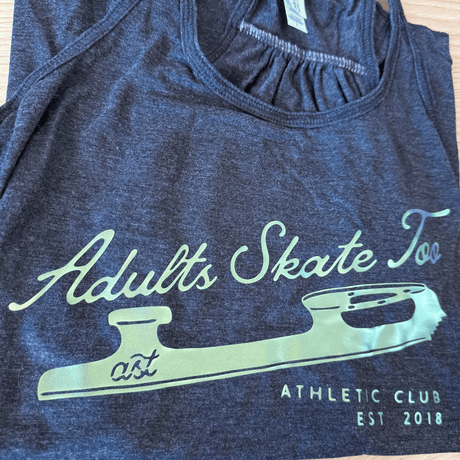 Adults Skate Too Athletic Club Chameleon Green Tank - L - OneofOne