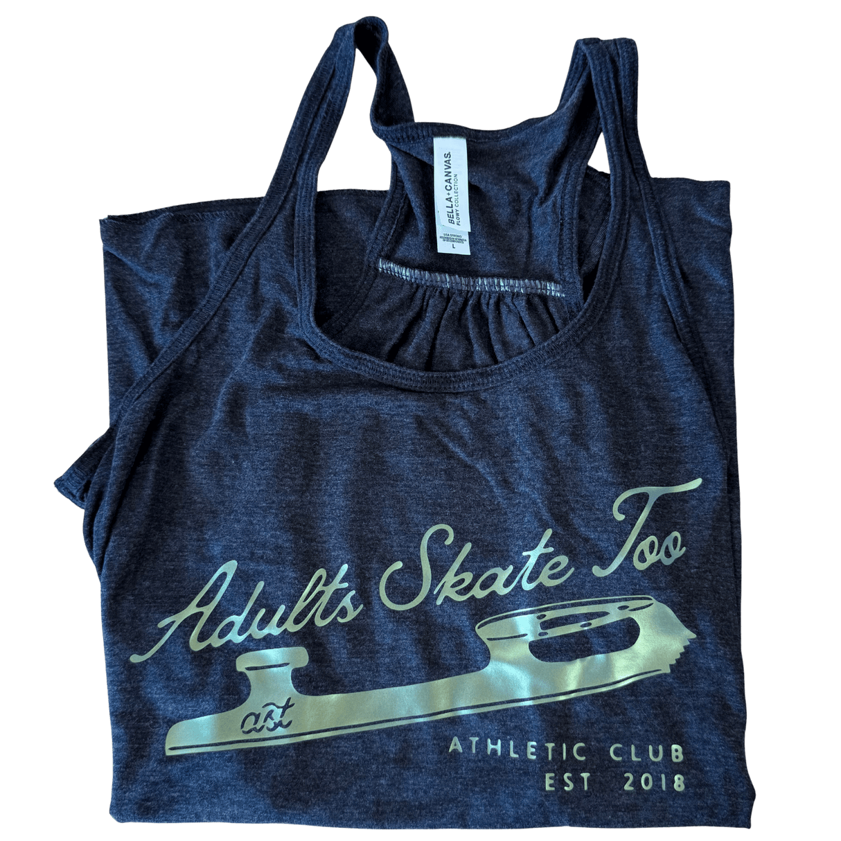 Adults Skate Too Athletic Club Chameleon Green Tank - L - OneofOne