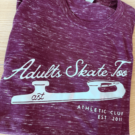 Adults Skate Too Athletic Club Pearl White Tee - XS - OneofOne