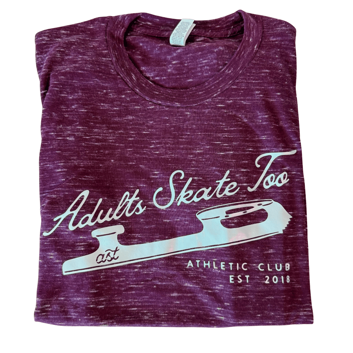 Adults Skate Too Athletic Club Pearl White Tee - XS - OneofOne