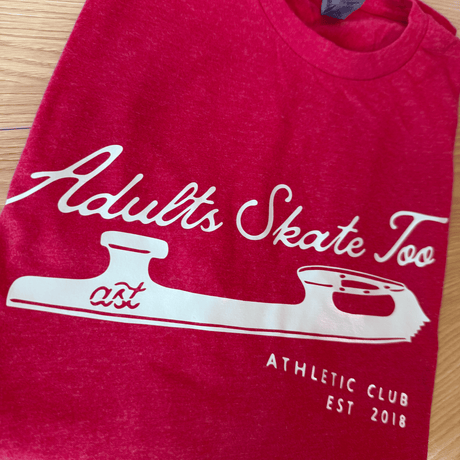 Adults Skate Too Athletic Club White Pearl Tee - M - OneofOne