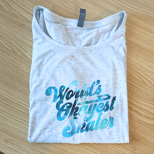 Aqua Nebula Worlds Okayest Skater Dolman - M - OneofOne