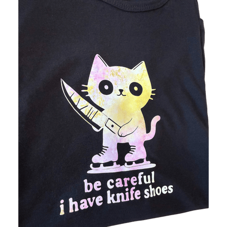 Knife Shoes Cat Kid's Black Tank - Youth M - OneofOne