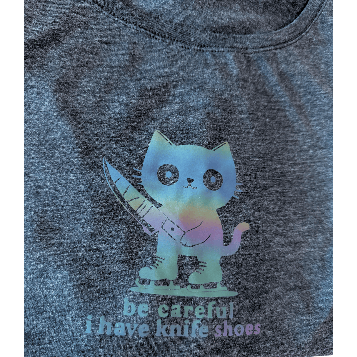 After Dark Knifeshoes Cat Reflective Dolman - 2XL - OneofOne