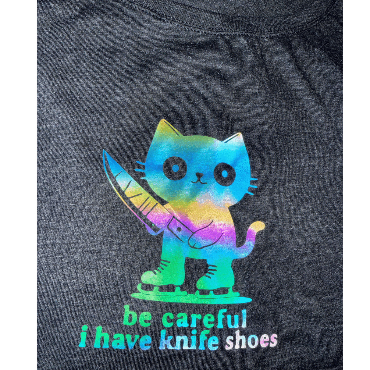 After Dark Knifeshoes Cat Reflective Dolman - 2XL - OneofOne