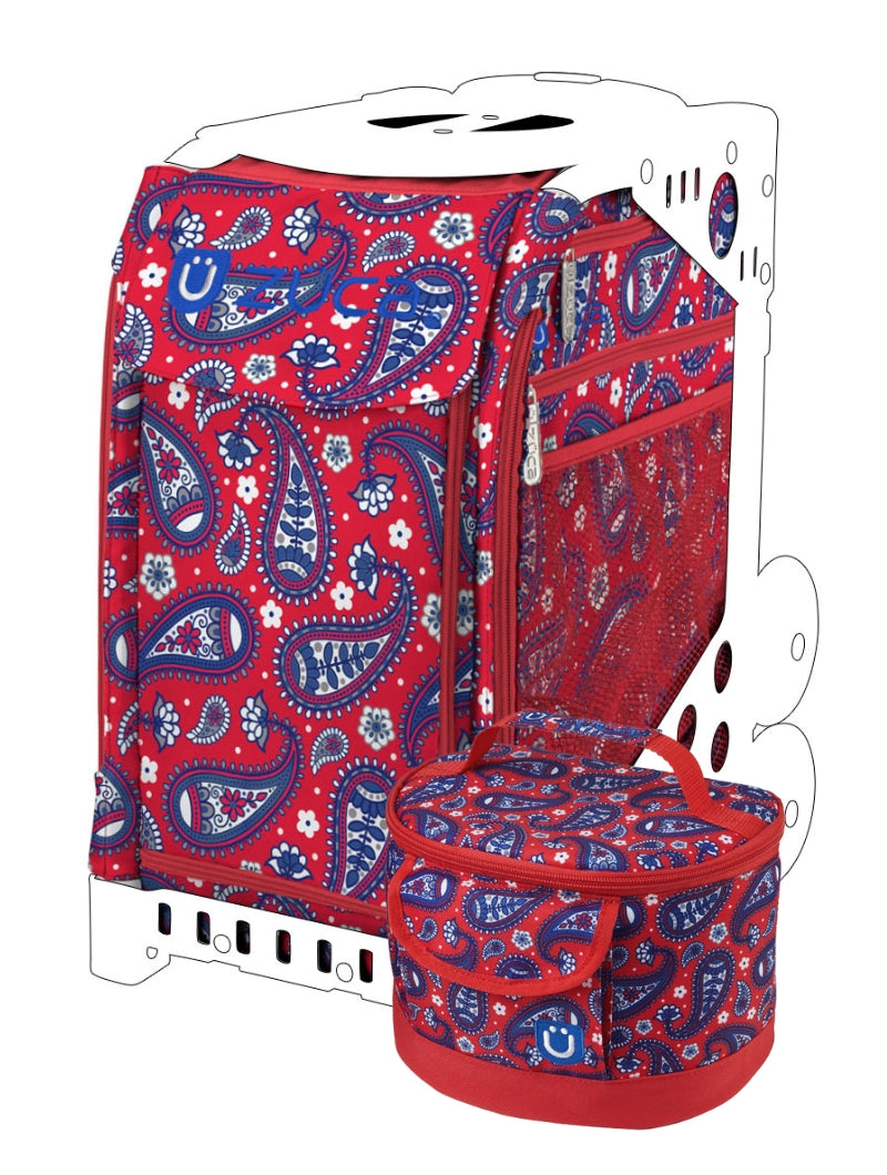 Paisley In Red Sport Insert Only + Lunchbox