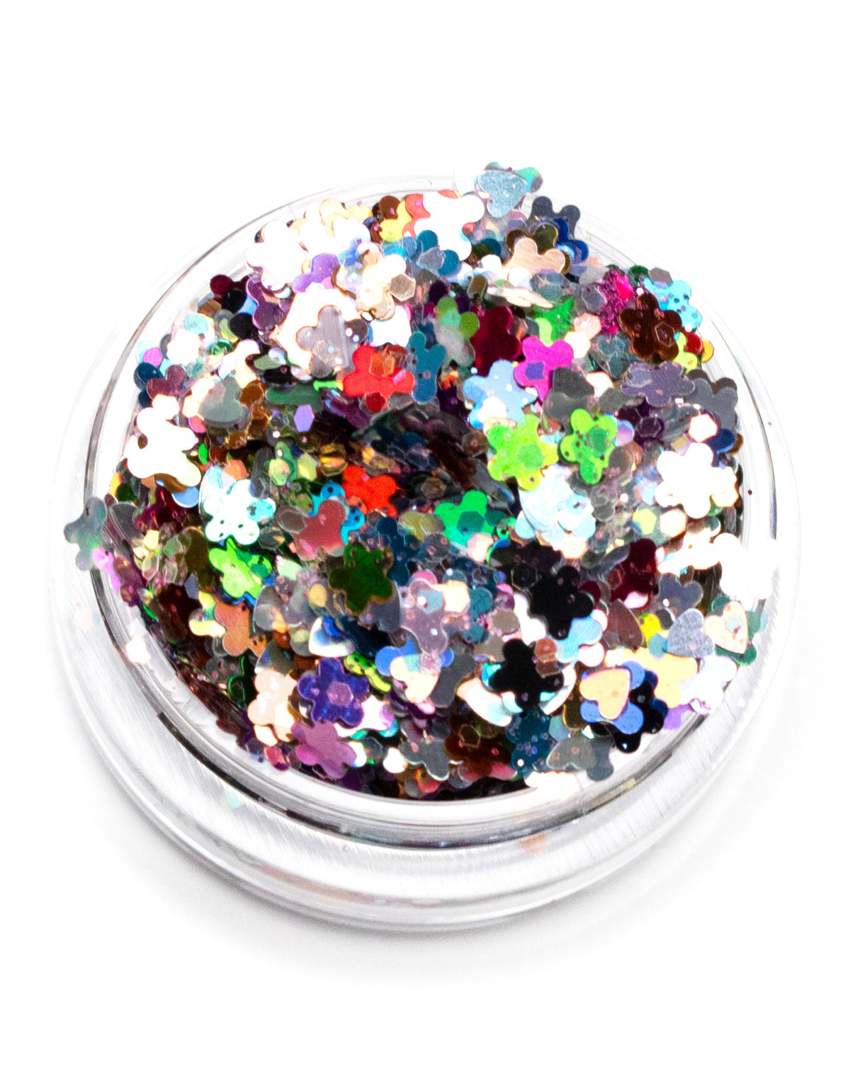 Lunautics Rave Day Rainbow - Metallic Rainbow Chunky Glitter with Flowers Butterflies and Hearts