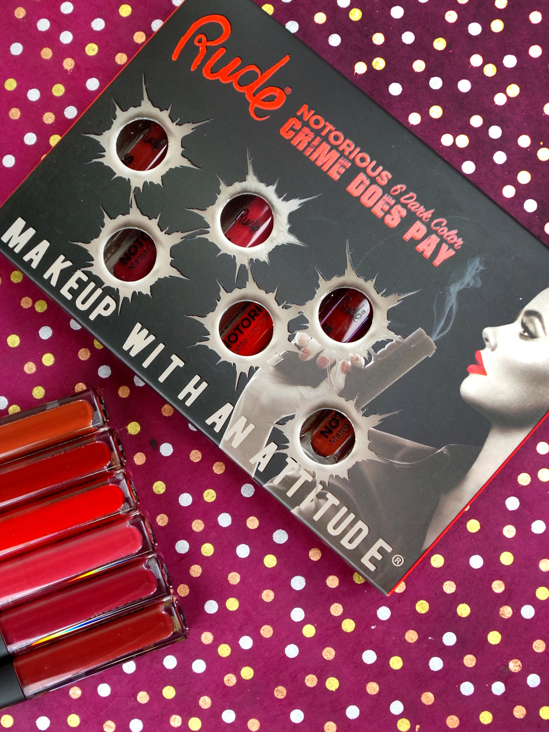 Crime Does Pay Notorious 6 Lip Color Set - Dark